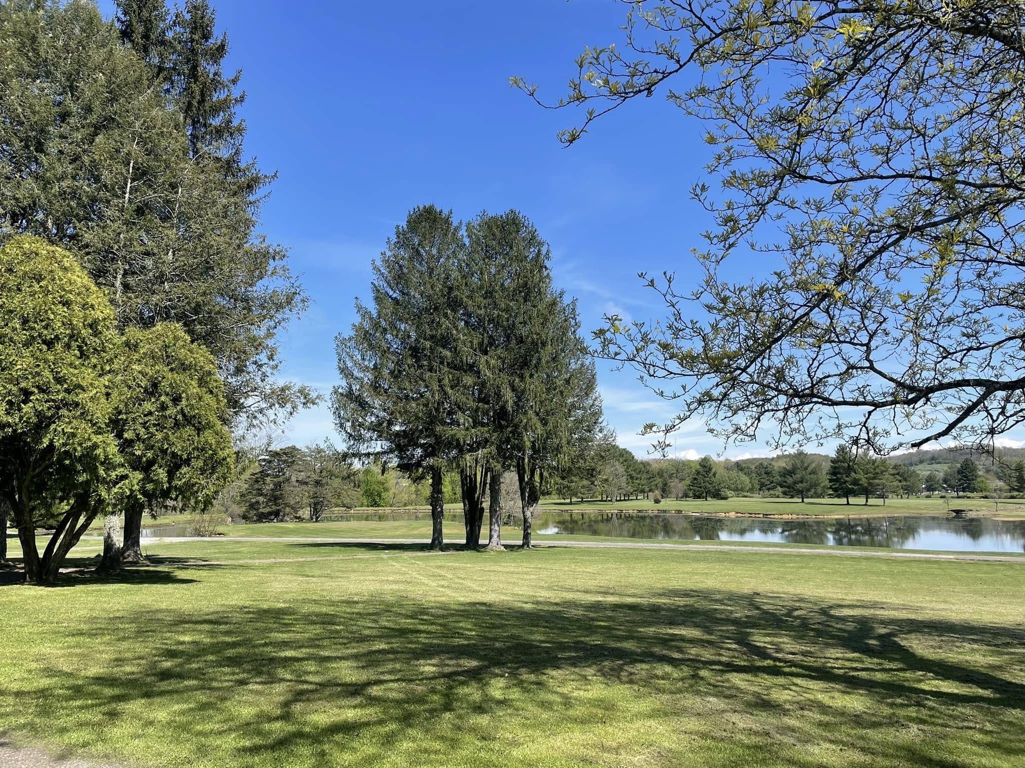 Stunning golf course sunset views